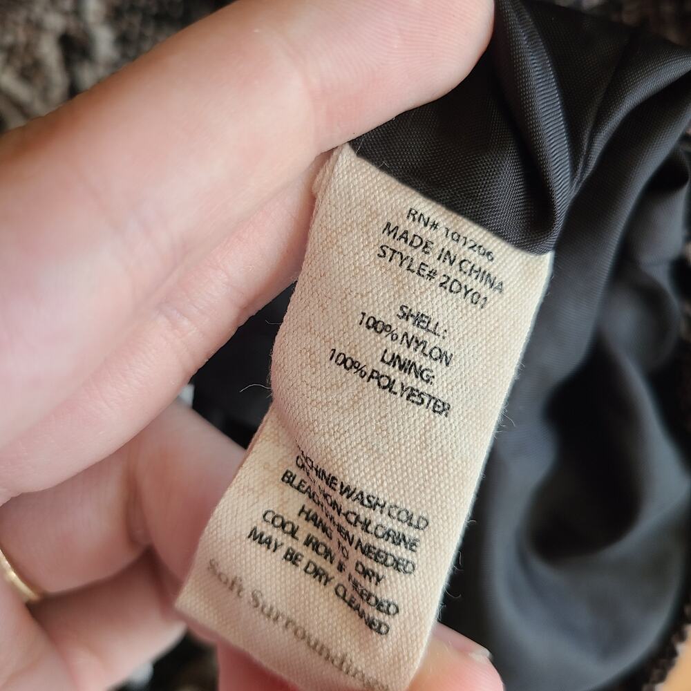 Soft Surroundings Jacket Utility Viper Coat Snakeskin Convertible Collar Top S - Picture 7 of 7